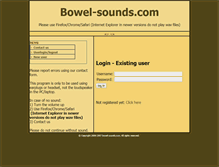 Tablet Screenshot of bowel-sounds.com